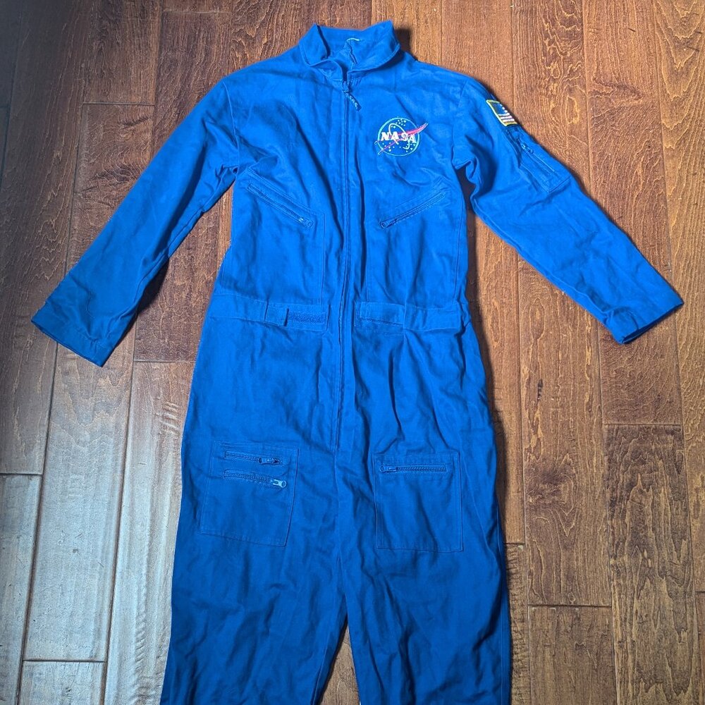 NASA Blue Astronaut Flight Suit, Adult Small